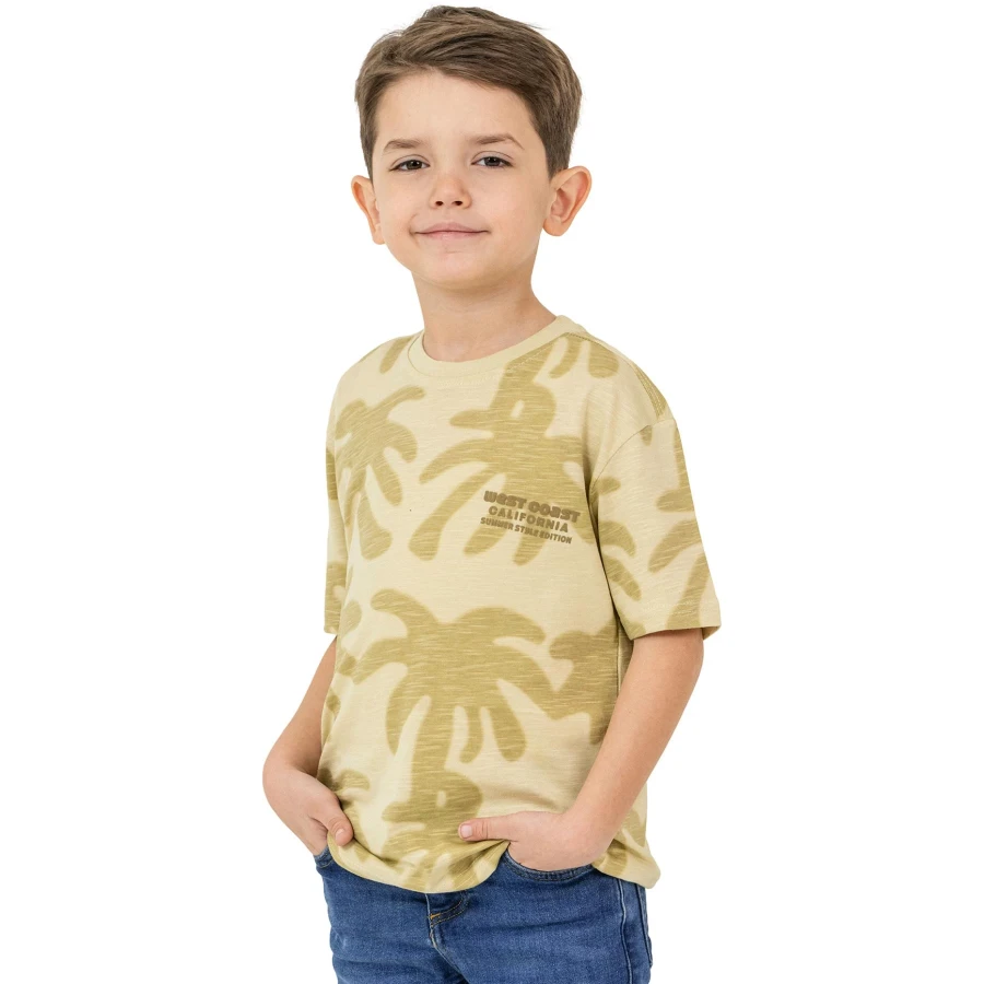 0 YAKA DESENLİ TİŞÖRT 3Y,4Y,5Y,6Y Erkek