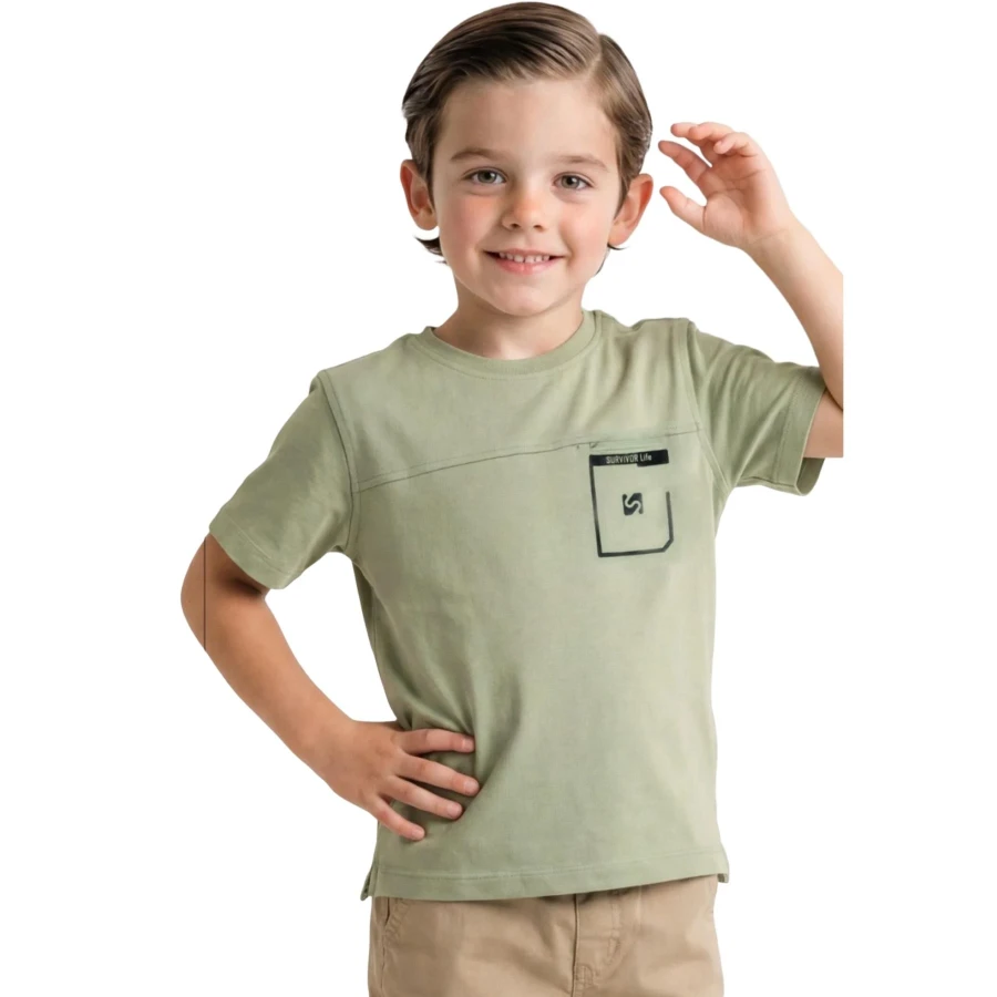 0 YAKA TİŞÖRT 5Y,6Y,7Y,8Y Erkek