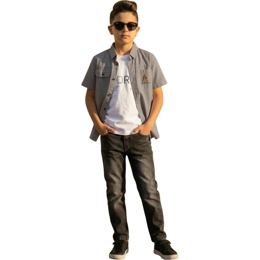 16 ERKEK GÖMLEKLİ TAKIM 13Y,14Y,15Y,16Y Erkek