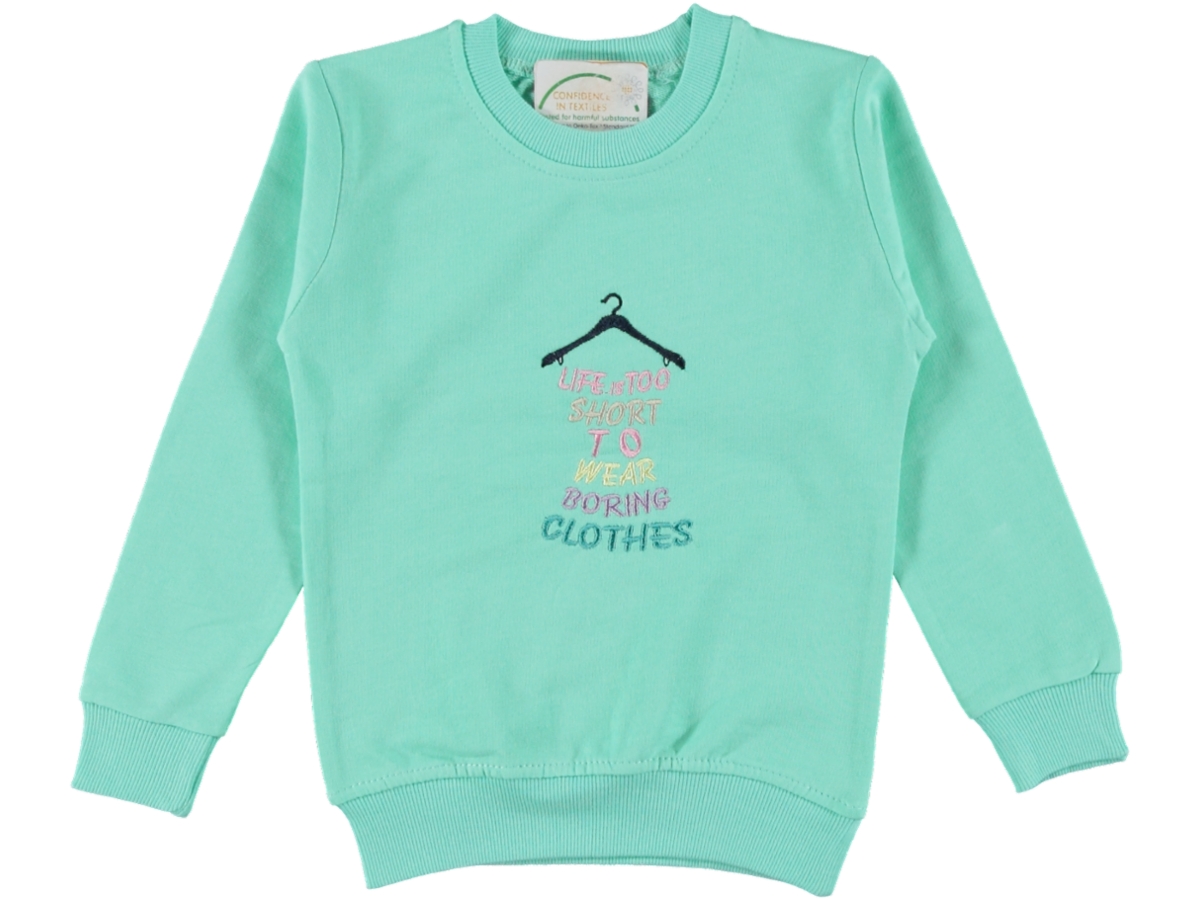 ASKI YAZI NAKIŞLI KIZ SWEAT 3/7 YAŞ