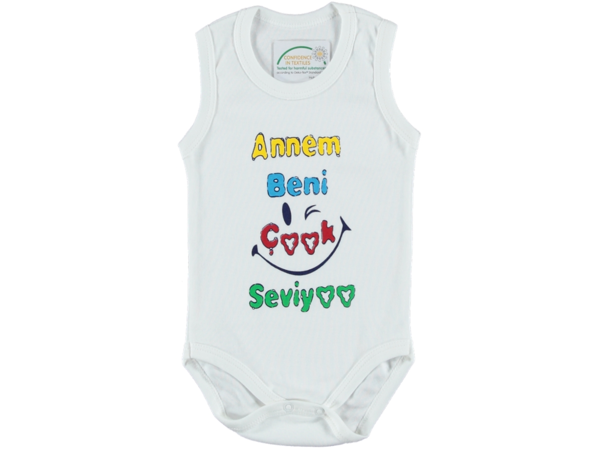 ANNEM SEVİYOR BASKILI ASKILI ÇITÇITLI BADİ 1/3 YAŞ