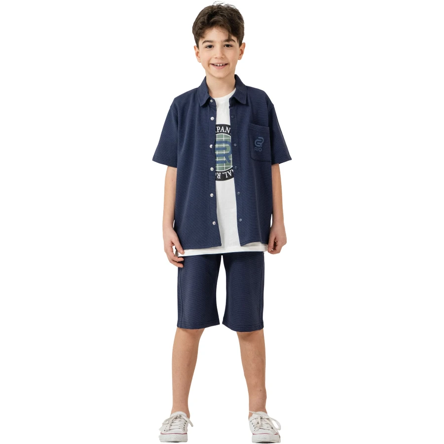 3LÜ GÖMLEKLİ TAKIM  7Y,8Y,9Y,10Y Erkek