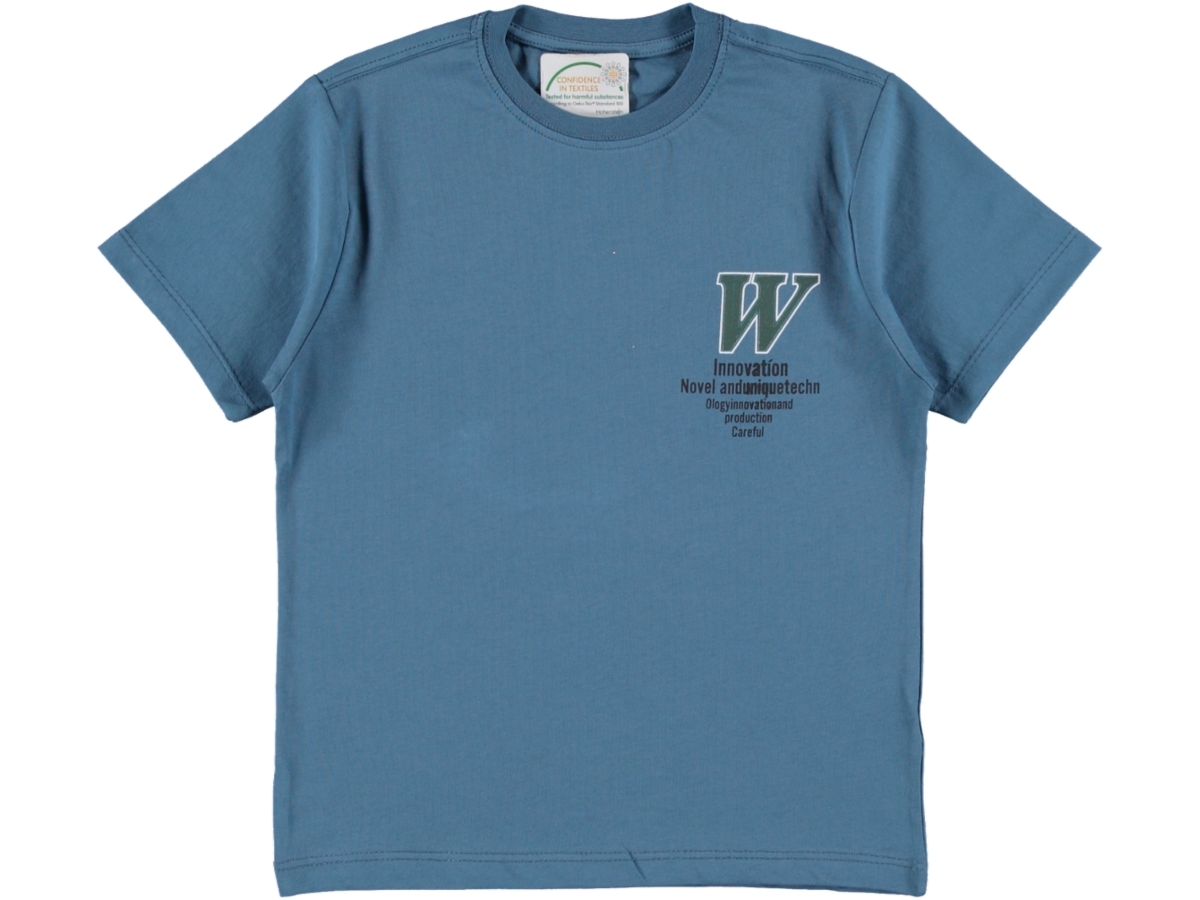 -4119 ERKEK 13/16 YAŞ O YAKA SIRT BASKILI TSHIRT