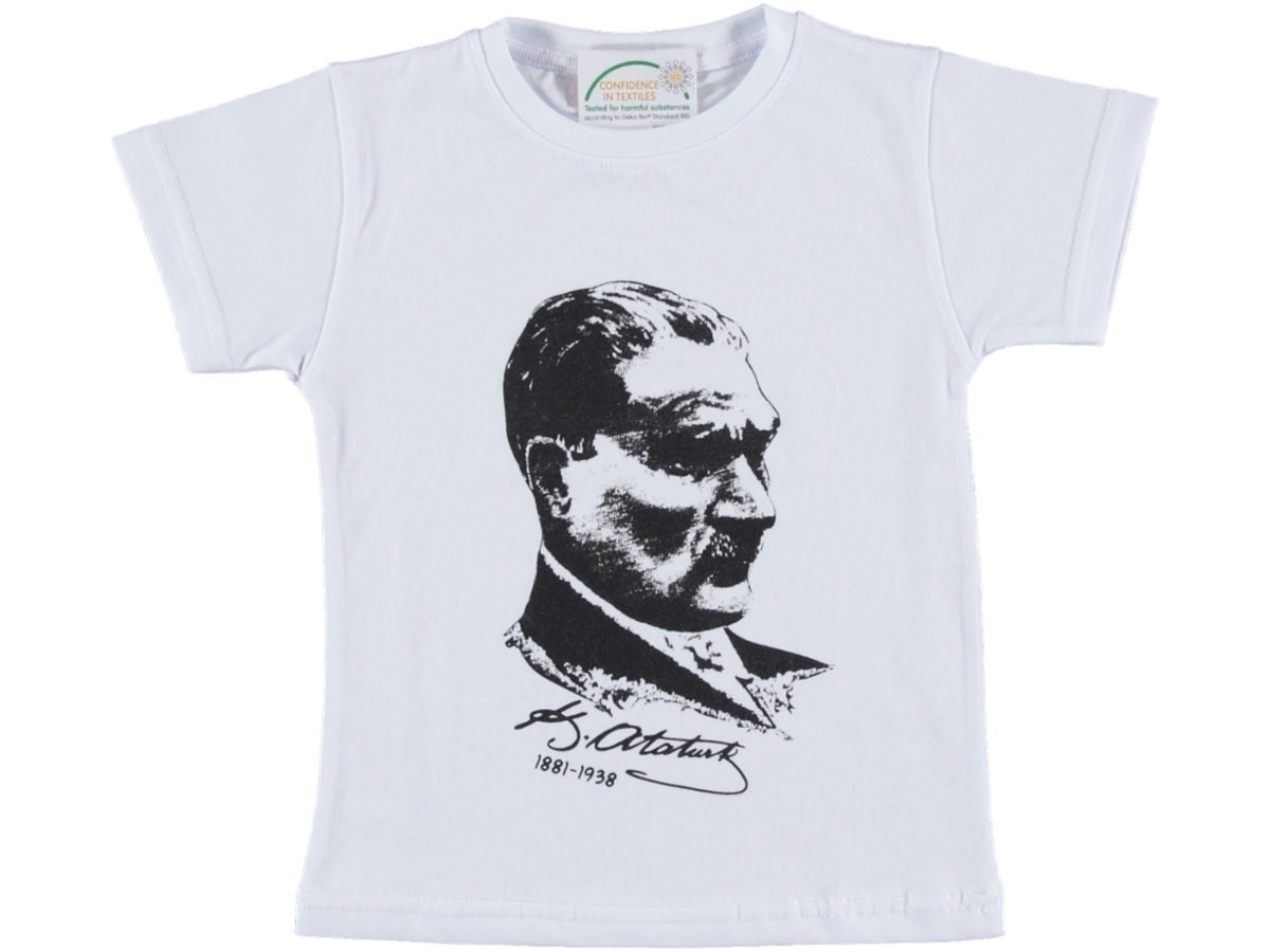  ATATÜRK BASKILI TİŞÖRT 5/8 YAS