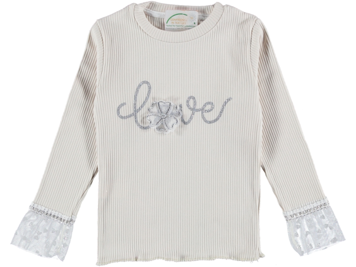 LOVE SİMLİ KIZ SWEAT 5/8 YAŞ