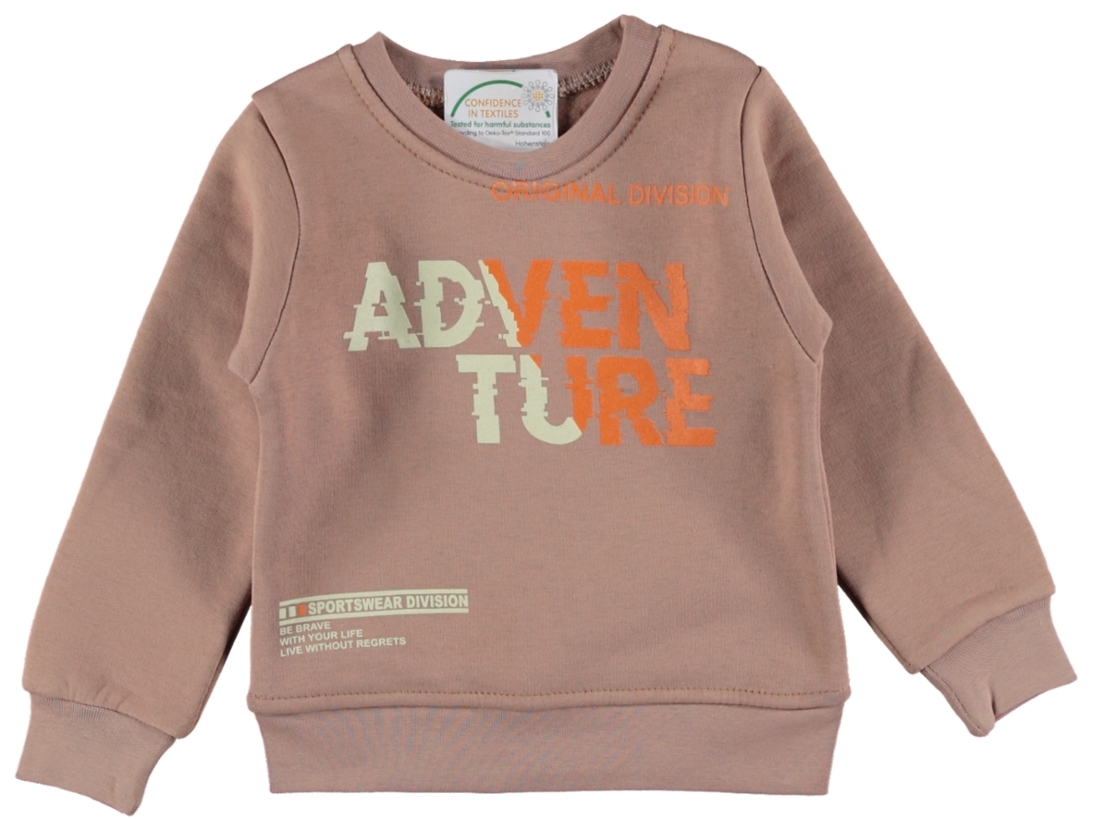 ADVENTURE BASKILI ÜÇ İP ERKEK SWEAT 3/7 YAŞ