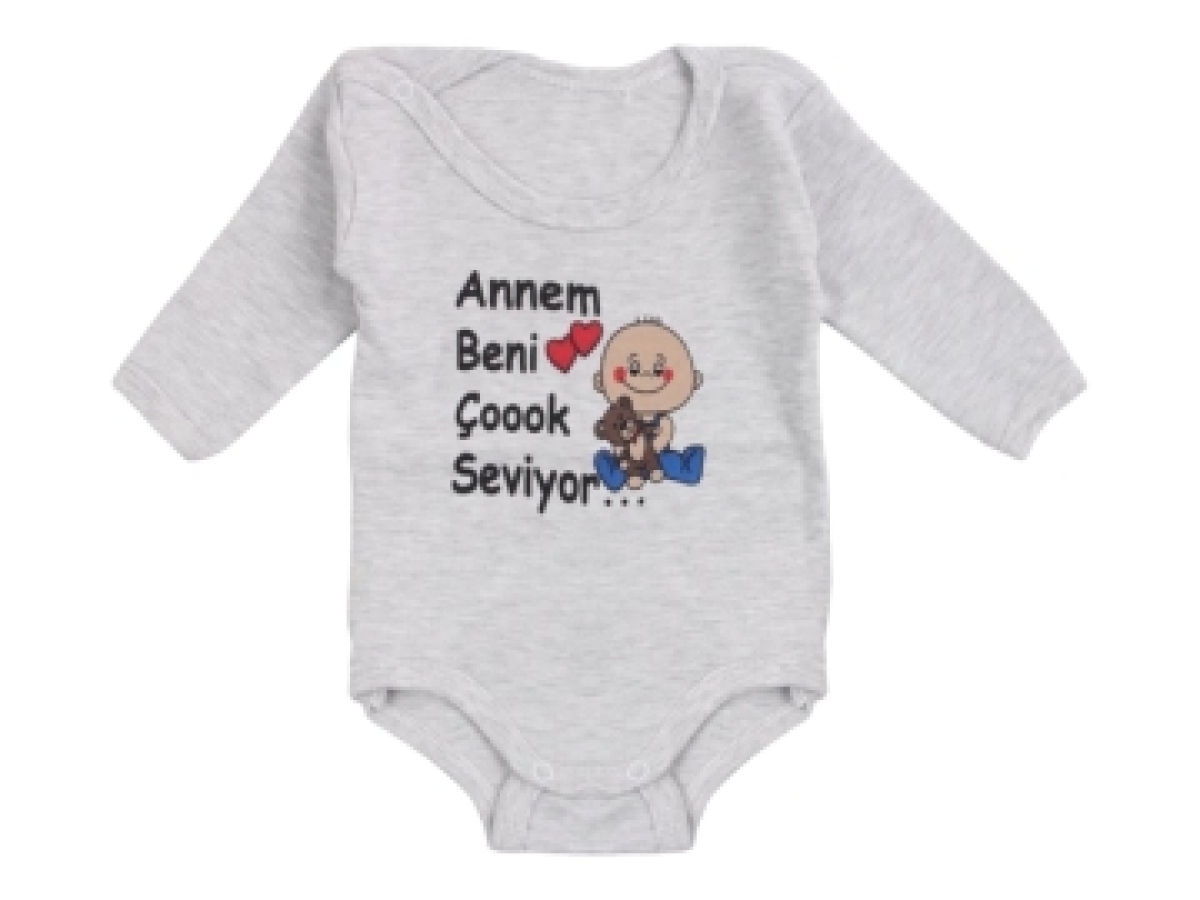 ANNEM BENİ SEVİYOR BASKILI UZUNKOL ÇITÇITLI BADİ 18/36 AY