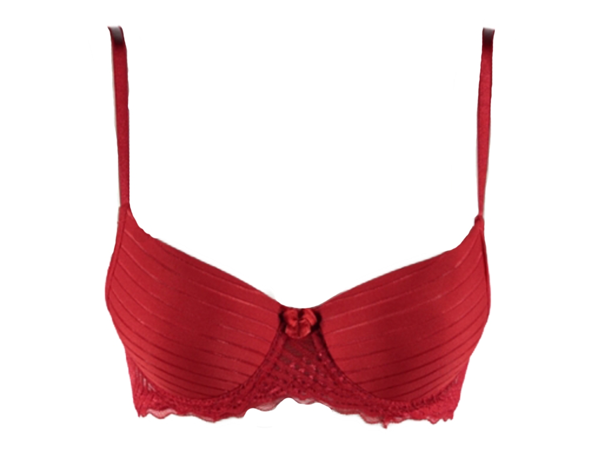 B CUP DESTEKLİ ÇİZGİLİ TÜL DANTEL SÜTYEN