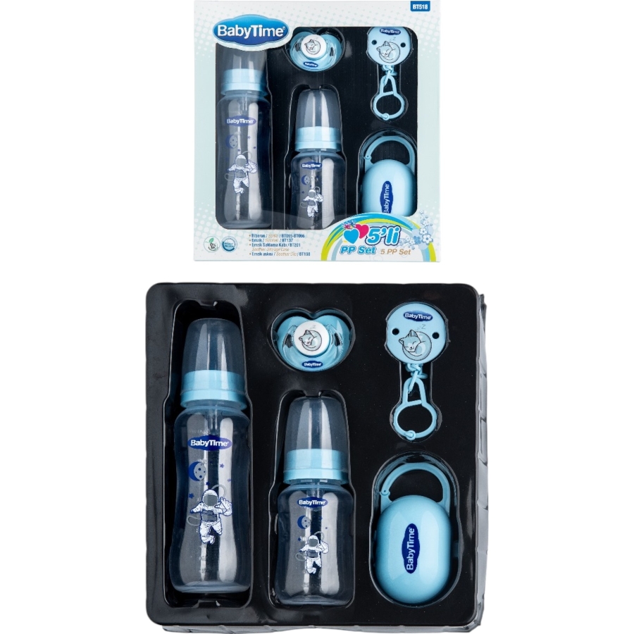 BABYTİME 5’Lİ PP SET MAVİ 1/18 AY