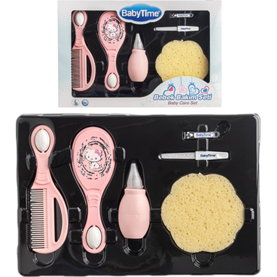 BABYTİME BEBEK BAKIM SETİ PEMBE 1/18 AY