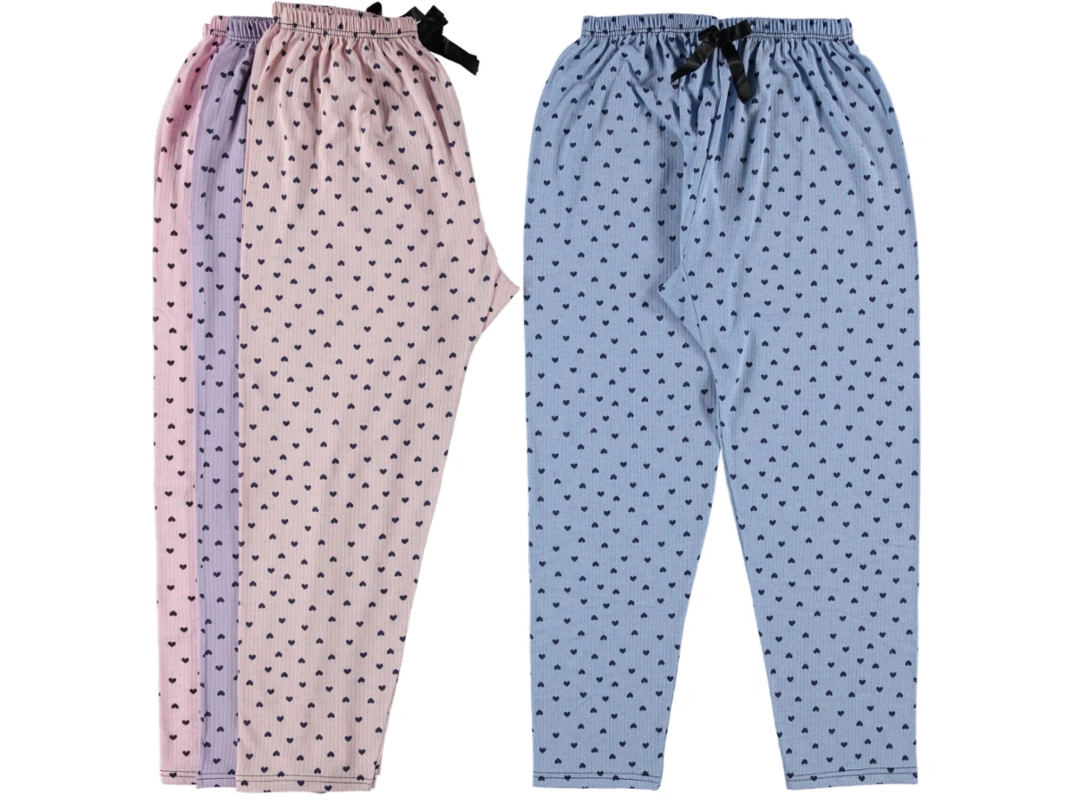BASKILI SÜPREM PİJAMA ALT L/XL