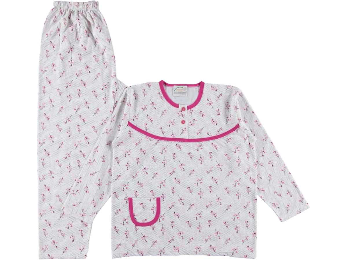 BATTAL İKİ DÜĞME BAYAN PİJAMA TAKIM XL/2XL