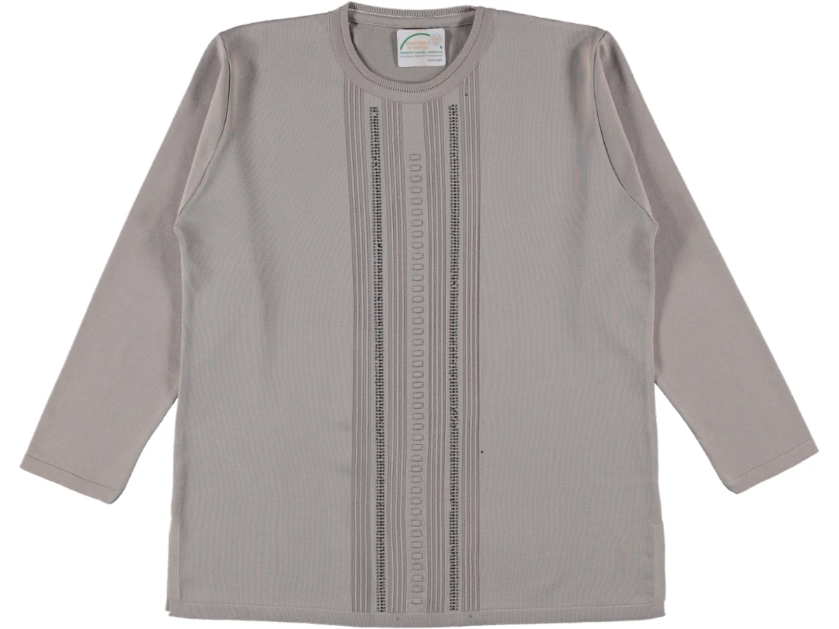 BAYAN DESENLİ POLYELİT  KAZAK L/XL