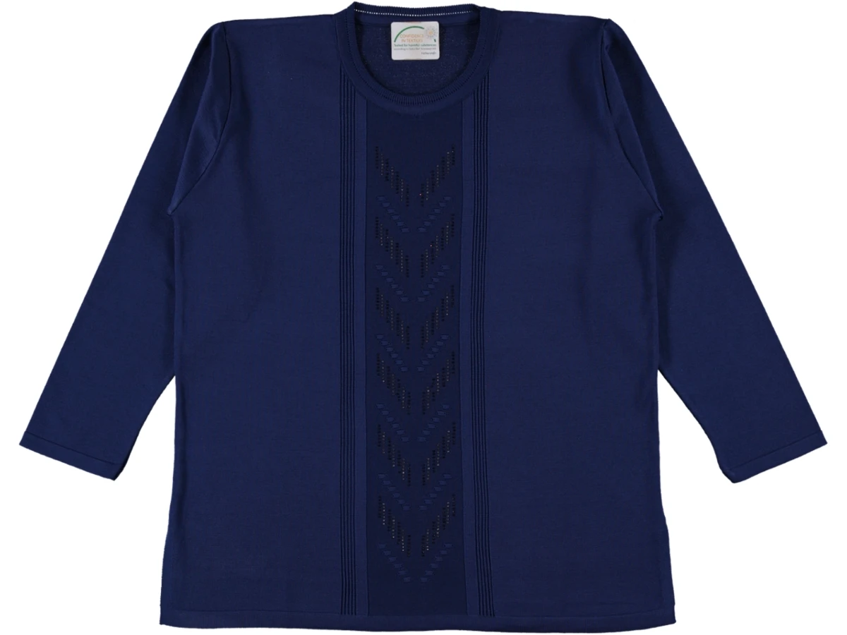 BAYAN DESENLİ POLYELİT  KAZAK L/XL