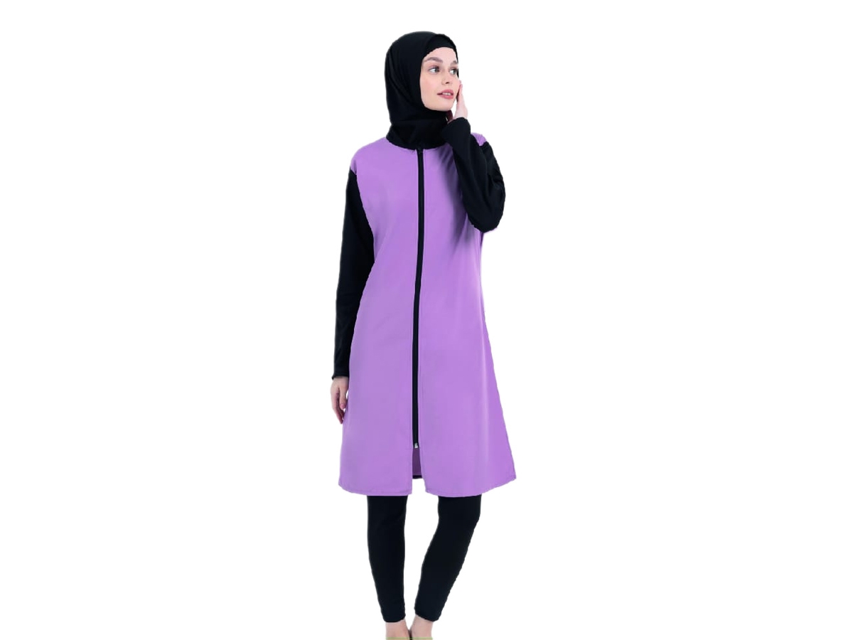 FERMUARLI TAYTLI BAYAN TESETTÜR MAYO S/3XL