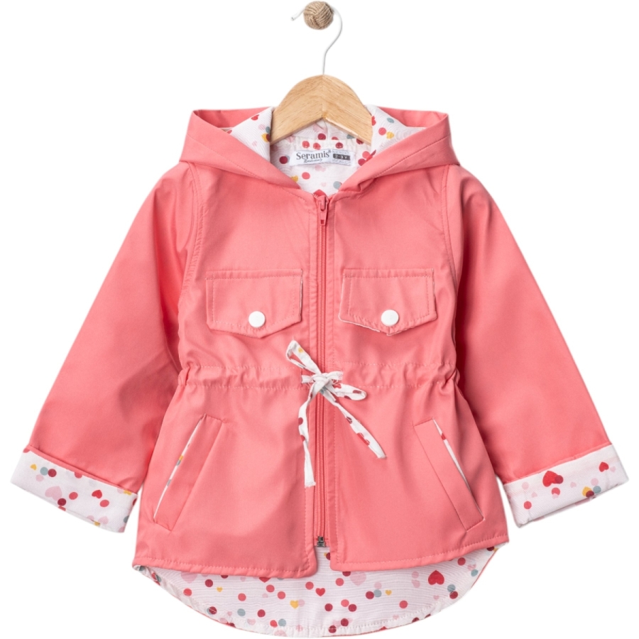BELİ BÜZGÜLÜ KIZ ÇOCUK YAĞMURLUK 2Y,3Y,4Y,5Y Kız