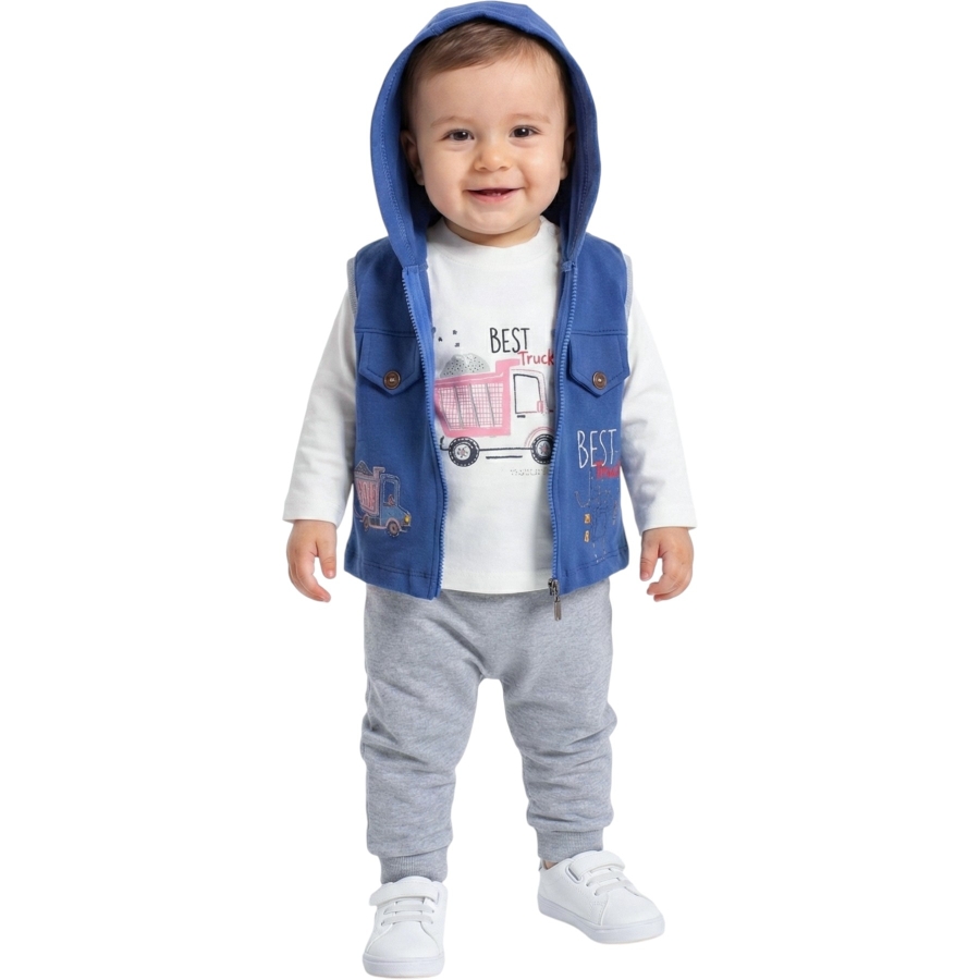 BEST TRUCK  BASKILI YELEKLİ ERKEK TAKIM 6/12 AY