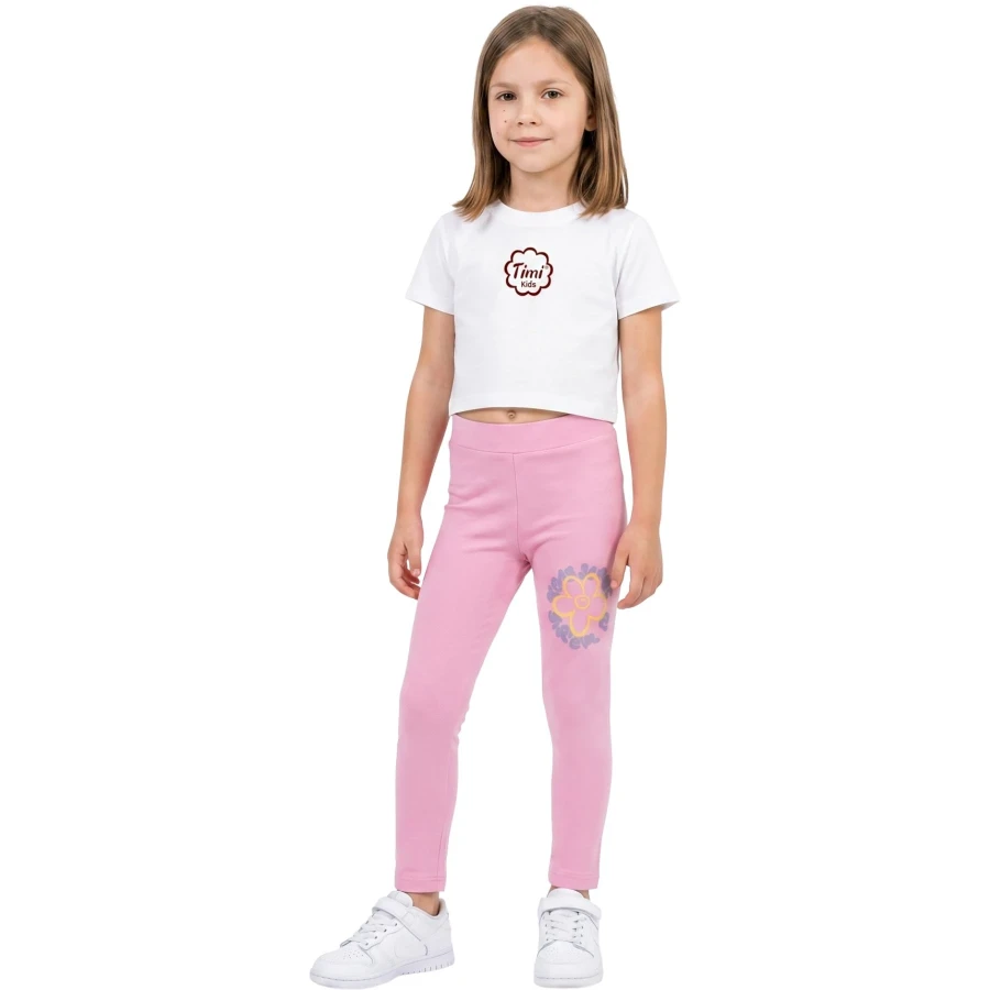 ÇİÇEK KABARTMA BASKI 5Y,6Y,7Y,8Y,9Y Kız