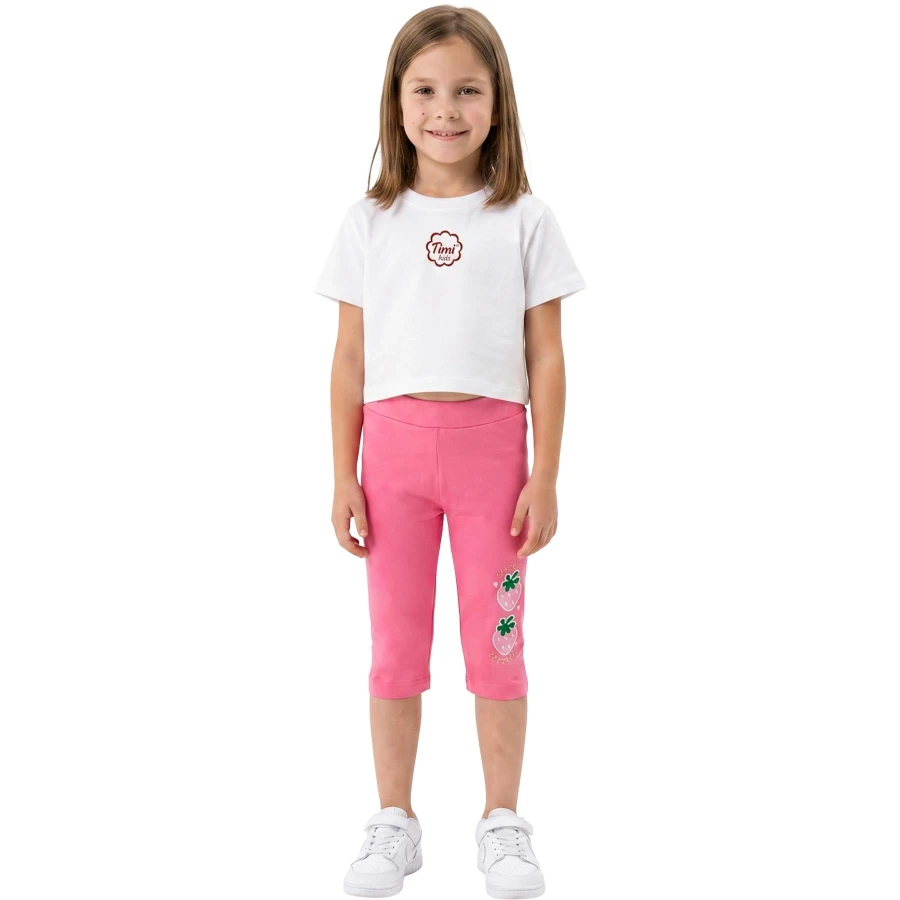 ÇİLEK ÇOCUK KAPRİ 5Y,6Y,7Y,8Y,9Y Kız