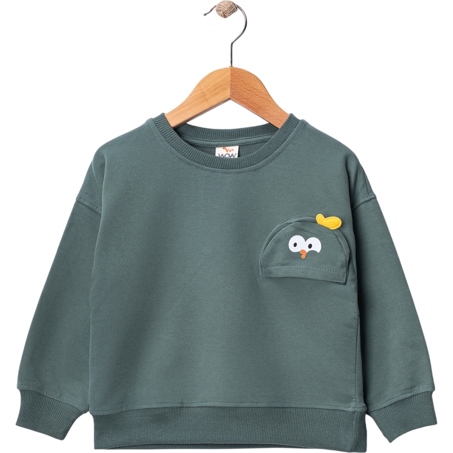 CİVCİV BASKILI İBİKLİ SWEAT 12 Ay,2Y,3Y,4Y Erkek
