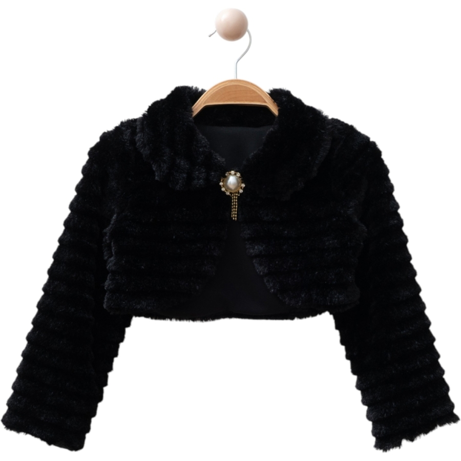 ÇİZGİLİ PELÜŞ BOLERO 10Y,11Y,12Y,13Y Kız