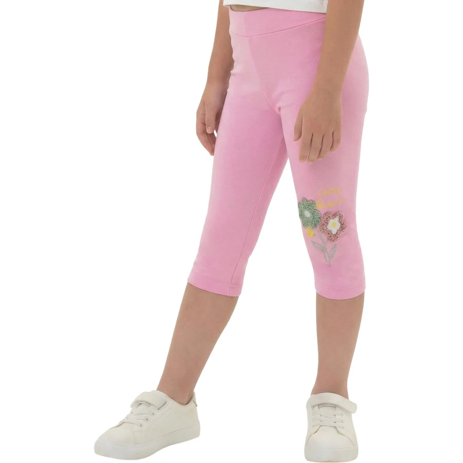 ÇOCUK ÇİÇEK SÜZİNE KAPRİ  5Y,6Y,7Y,8Y,9Y Kız