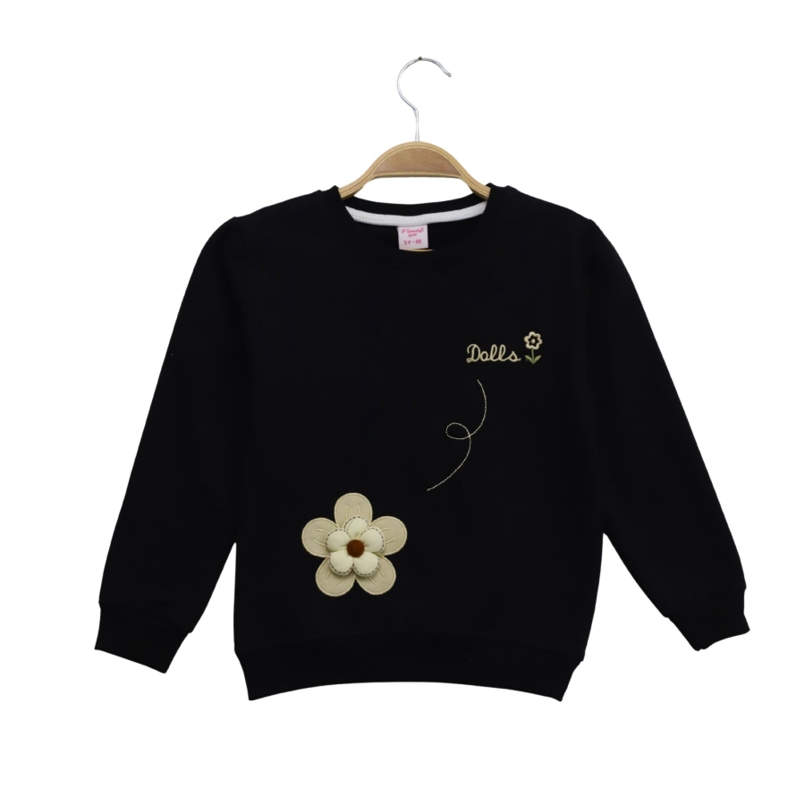 DOLLS PAPATYA NAKIŞLI KIZ SWEAT  3/6 YAŞ