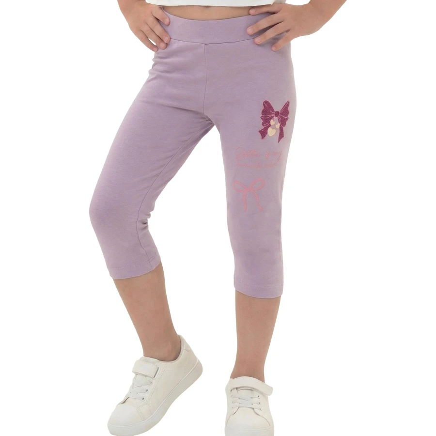 ÇOCUK FİYONK BASKI KAPRİ 5Y,6Y,7Y,8Y,9Y Kız