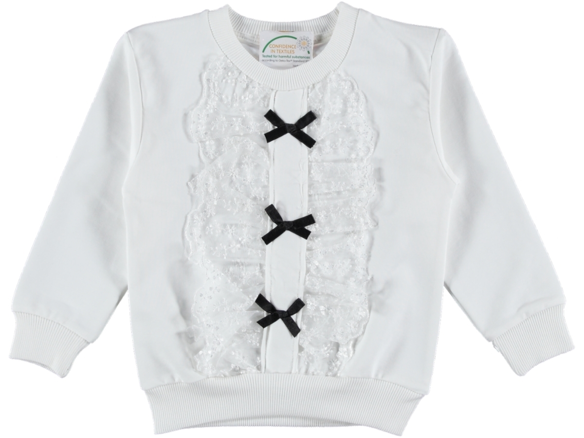 ÇOCUK FİYONK DANTELLİ KIZ SWEAT 9/12 YAŞ