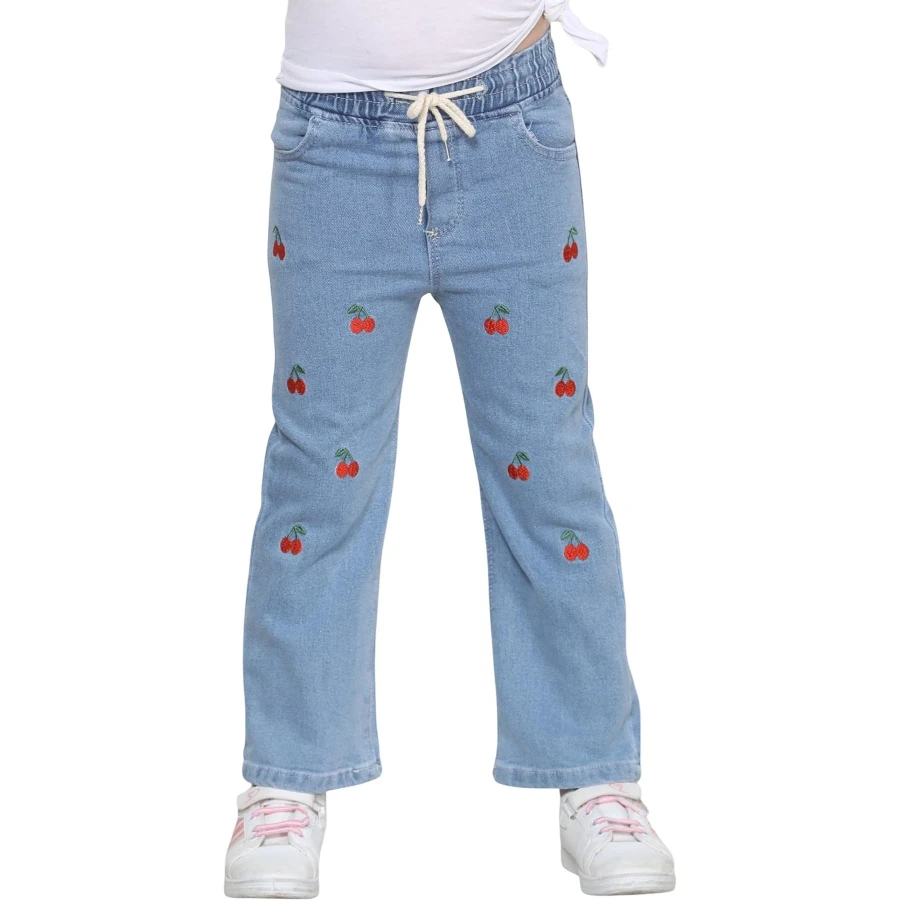 COTTON BEBE KİRAZ PALAZZO  2Y,3Y,4Y,5Y,6Y Kız