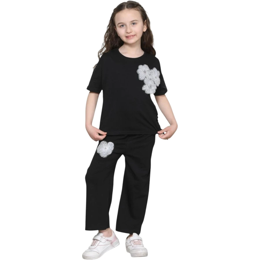 DANTEL ÇİÇEKLİ BONCUKLU  10Y,11Y,12Y,13Y Kız