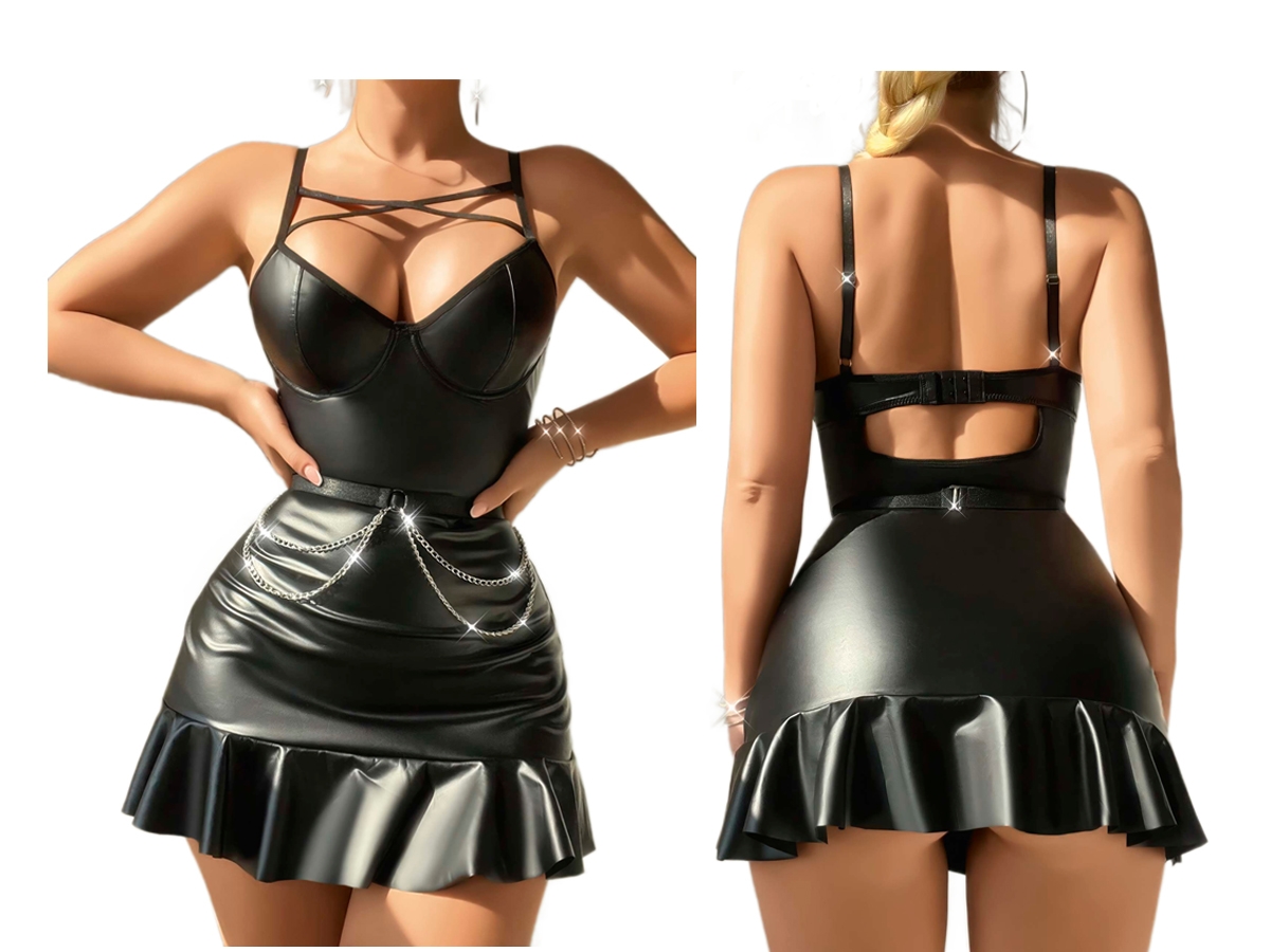 DERİ FANTEZİ GECELİK L/XL