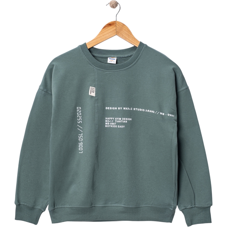 DESIGN BY WOW ETİKETLİ ERKEK SWEAT 9/12 YAŞ