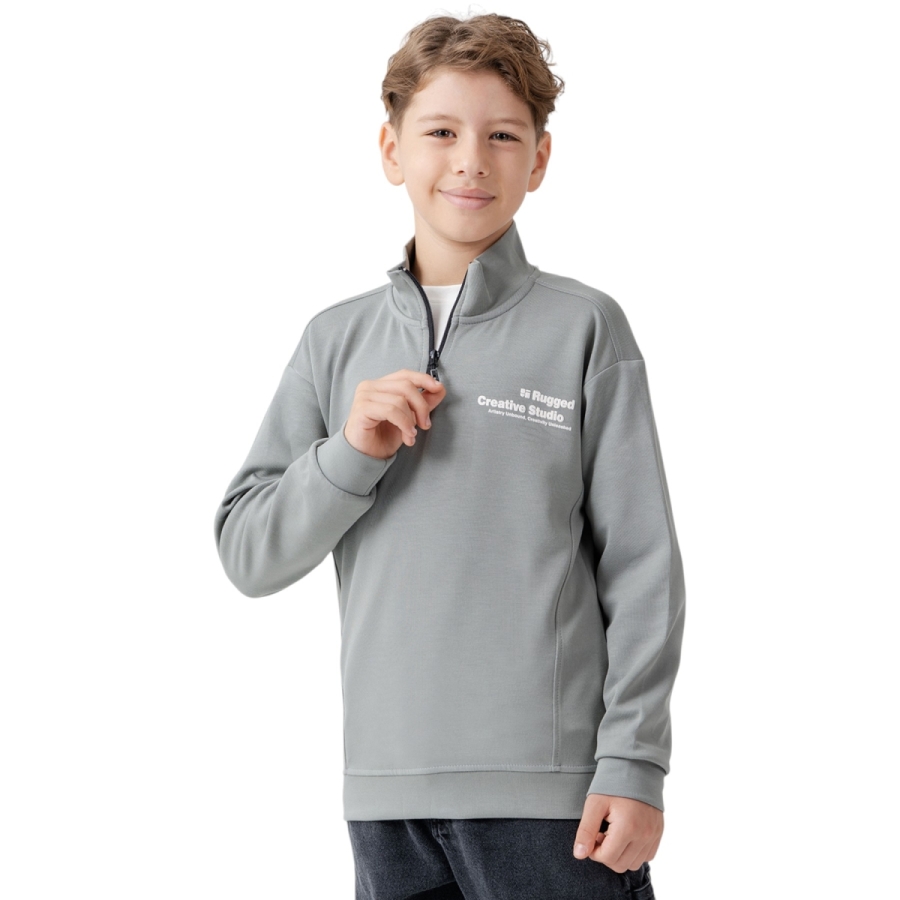 DİK YAKA FERMUARLI 2.Lİ SWEAT 11/14 YAŞ