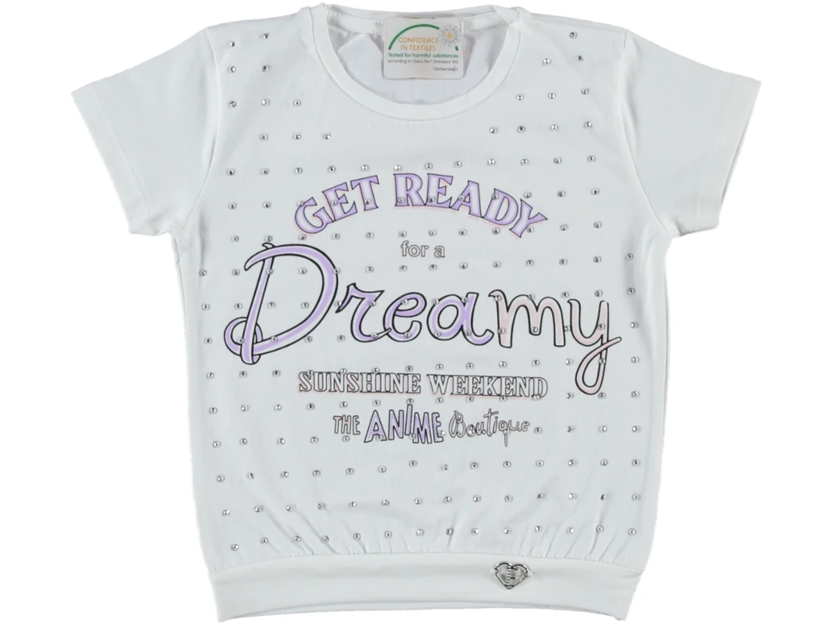 DREAMY TAŞ BASKILI SÜPREM TİŞÖRT 5/8 YAŞ