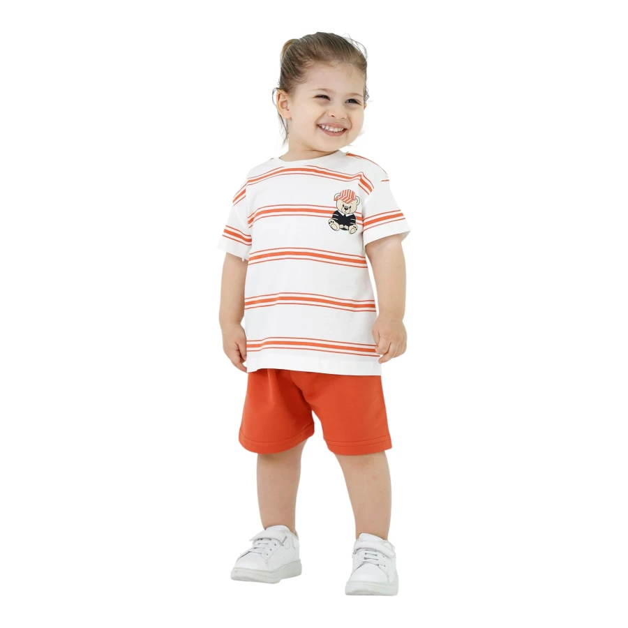 ERK ÇİZGİLİ AYICIK TAKIM 1/4  12 Ay,2Y,3Y,4Y Erkek