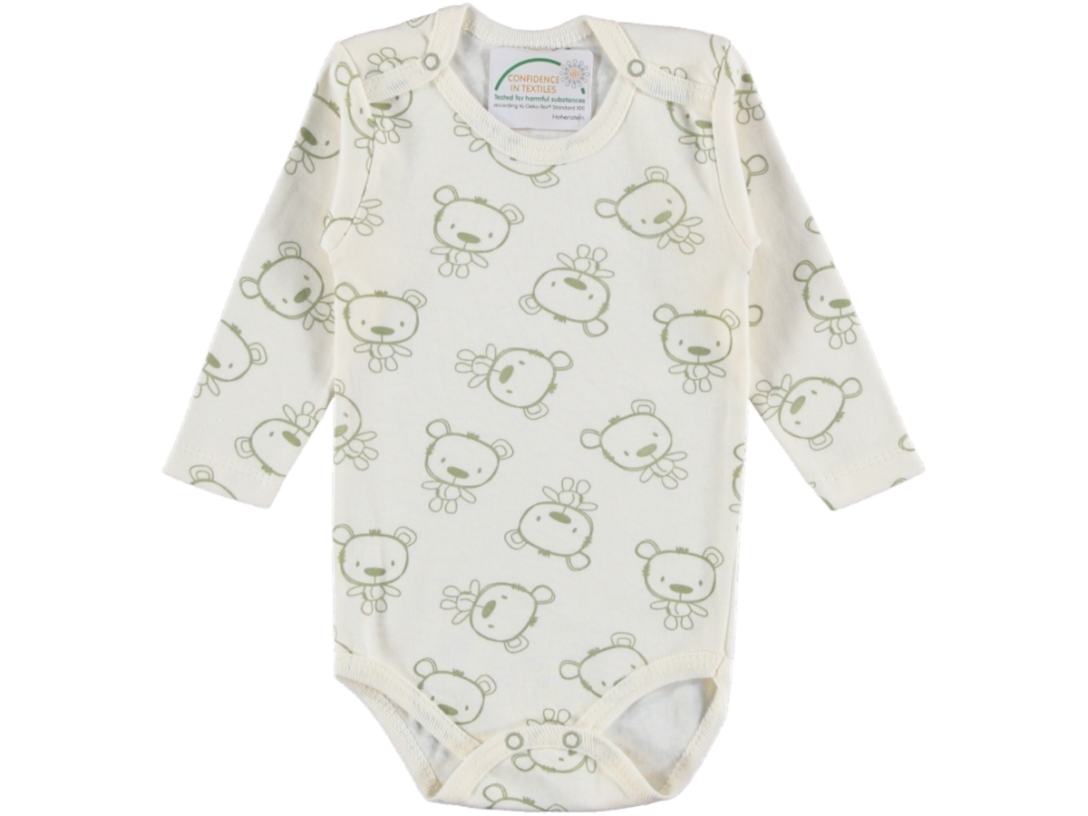 ERKEK BABYTOO BUYUK YENİ AYİ DESENLİ UZUN KOLLU BADİ 1/3 YAŞ
