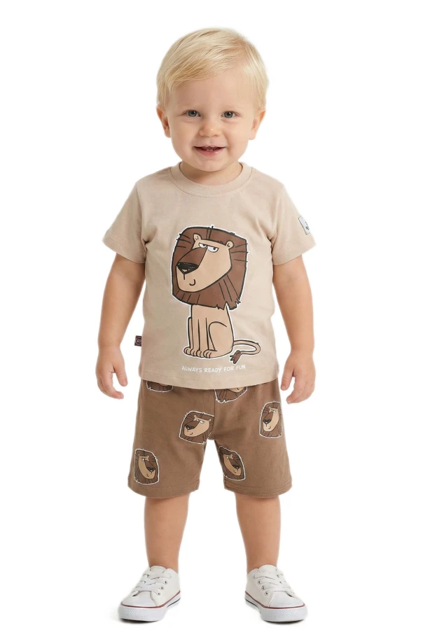 ERKEK BEBEK ALWAYS READY LION BASKILI SÜPREM TAKIM 6/24 AY