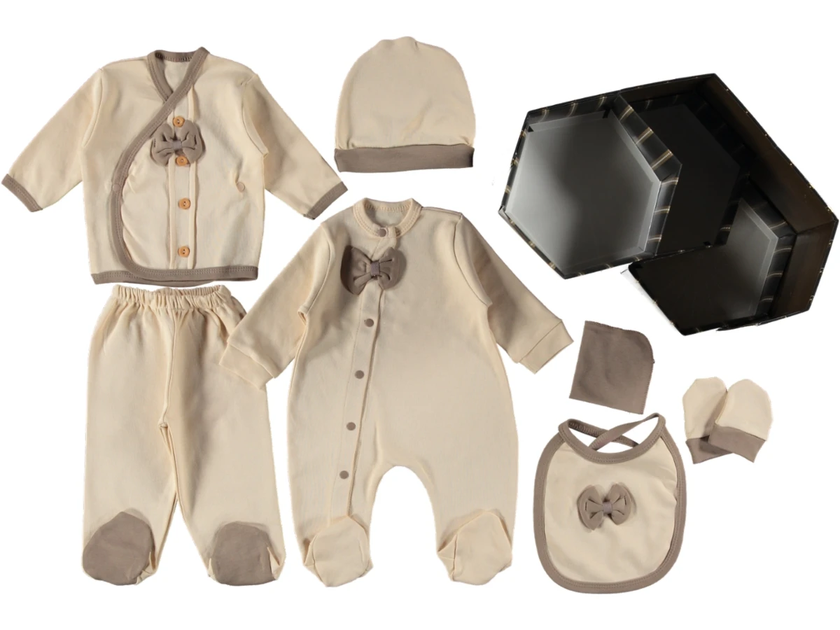 ERKEK BEBEK PATLI DÜĞMELİ 7 Lİ ZIBIN SET 1/3 AY