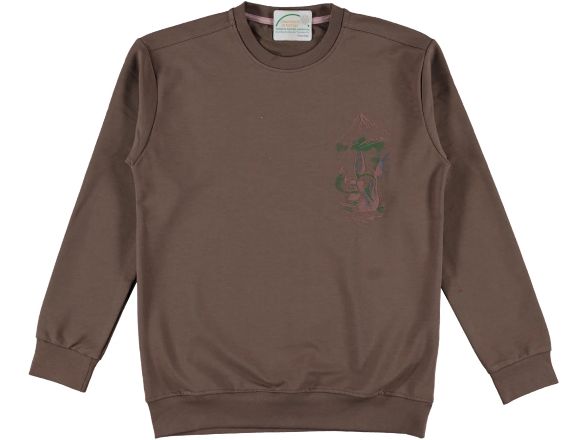 DAĞ BASKILI İKİ İP ERKEK SWEAT 13/16 YAŞ