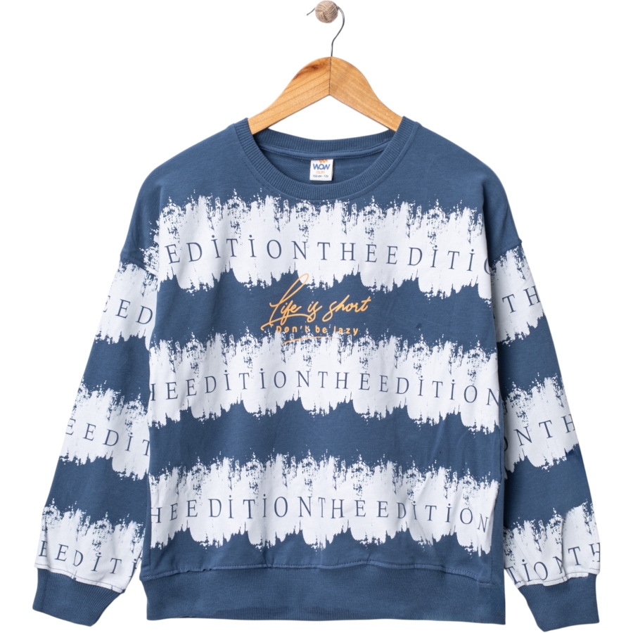 ERKEK ÇOCUK EDITION LİFE BASKILI İKİ İP SWEAT 9/12 YAŞ
