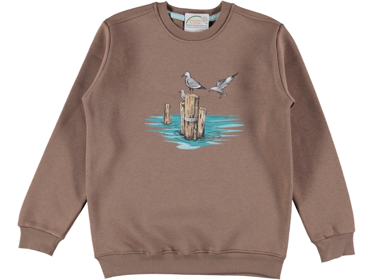KUŞ BASKILI ÜÇ İP ERKEK SWEAT 13/16 YAŞ