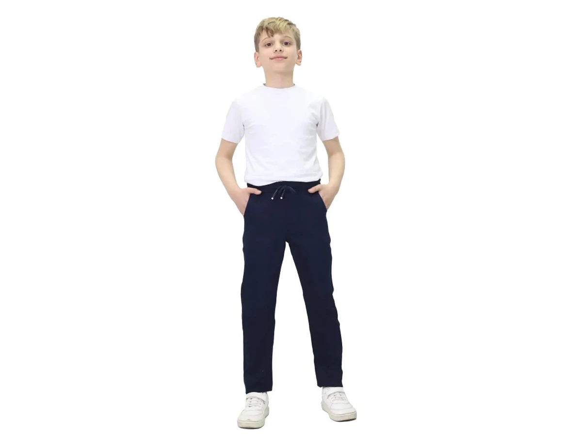 ERKEK ÇOCUK LACİVERT BAĞCIKLI OKUL PANTOLONU 12/16 YAŞ