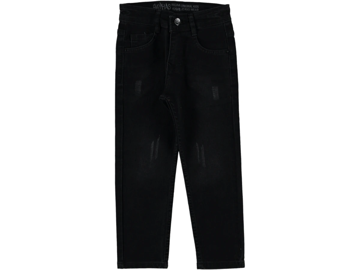 ERKEK ÇOCUK SİYAH KOT PANTOLON 5/8 YAŞ