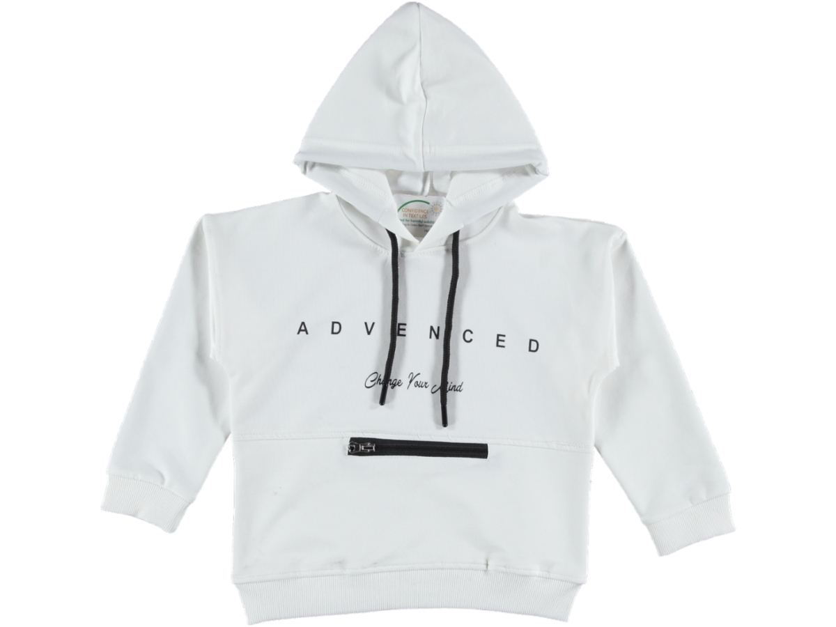 ERKEK FERMUAR DETAYLI KAPÜŞONLU SWEAT 9/12 YAŞ