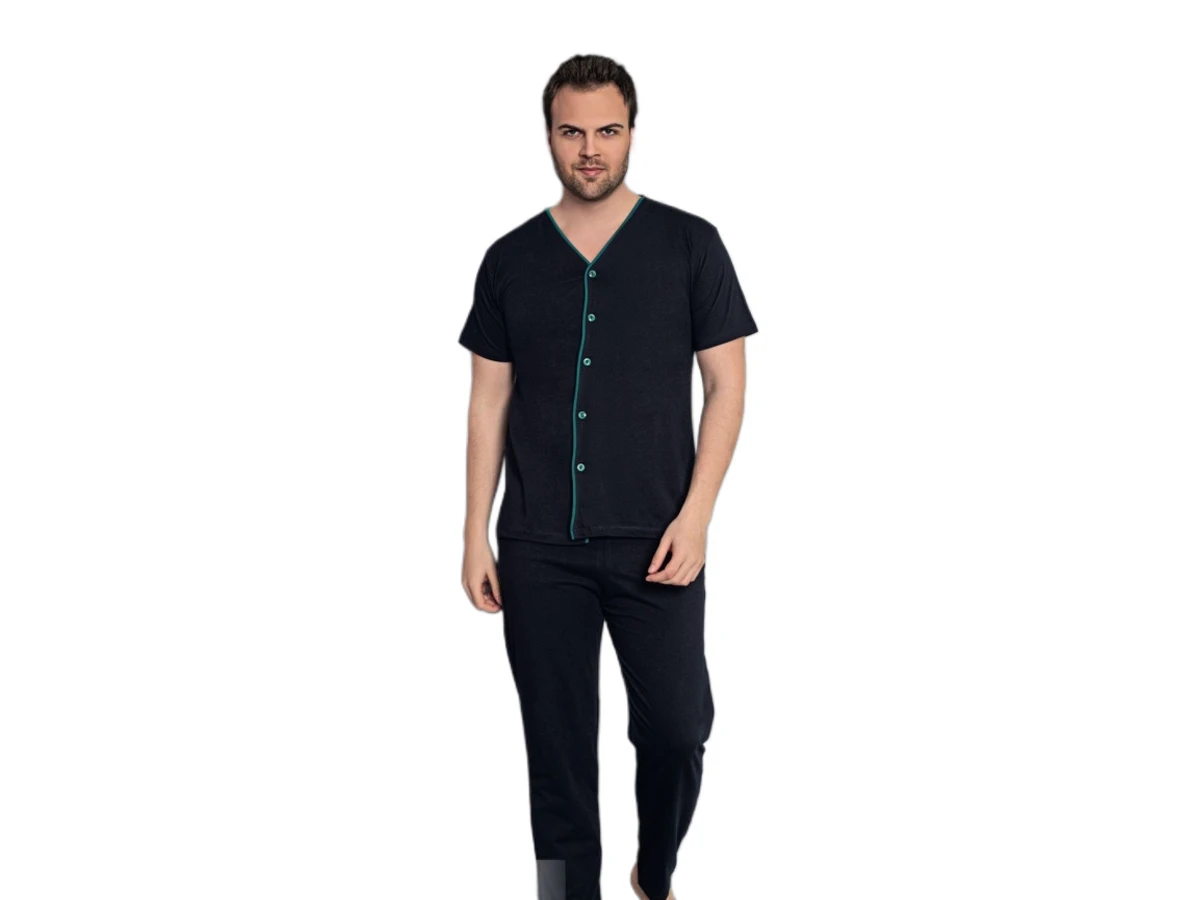 PENYE 5 DÜĞMELİ KISA KOL ERKEK PİJAMA TAKIM M/2XL