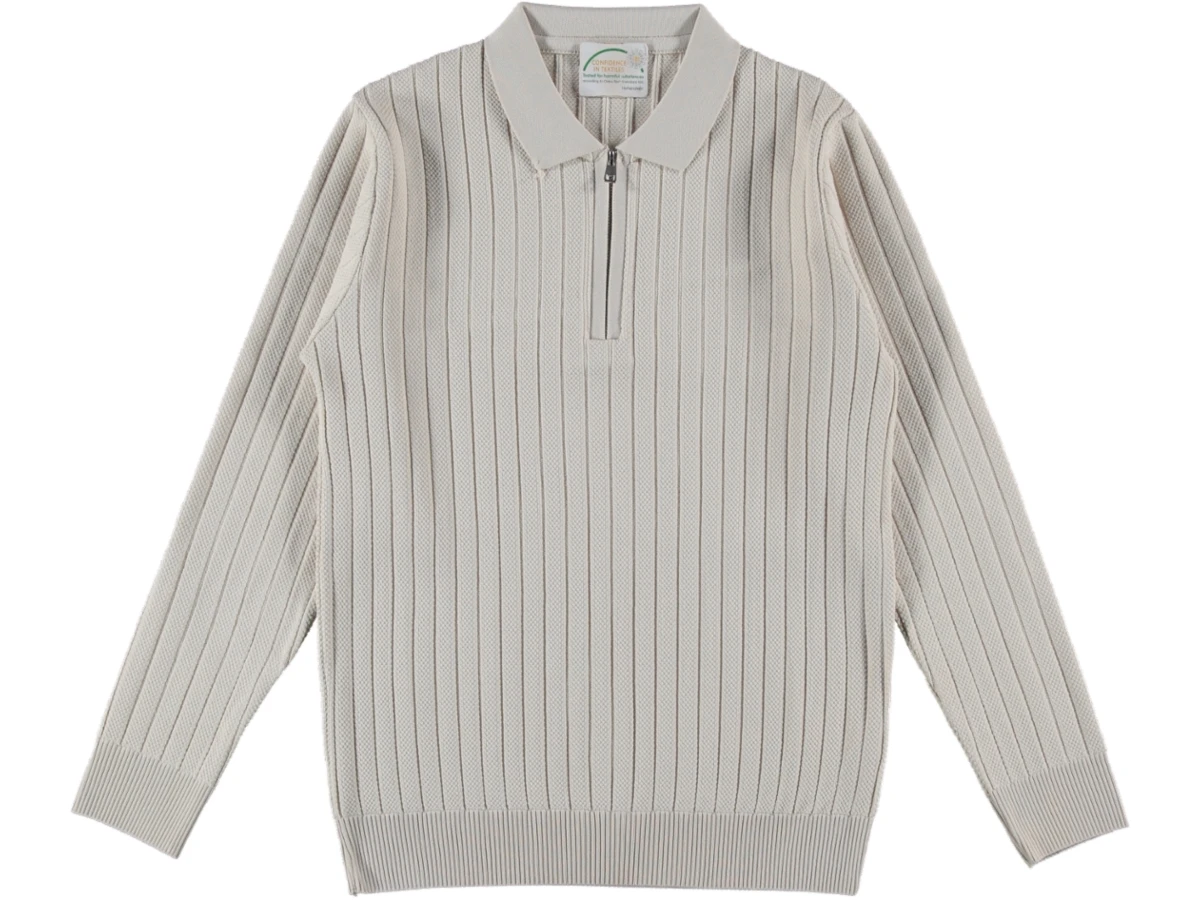  POLO YAKA FERMUARLI KAZAK S/2XL