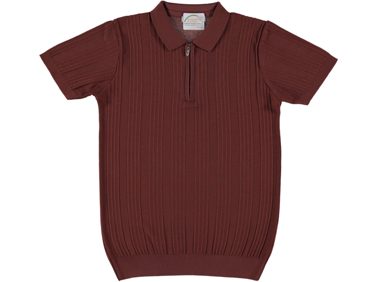 ERKEK POLO YAKA FERMUARLI TİŞÖRT S/XXL