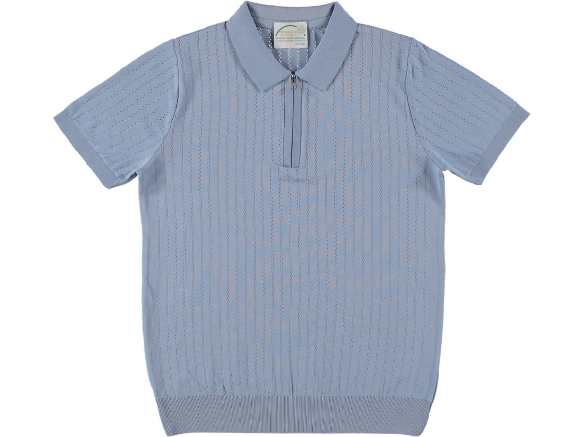POLO YAKA FERMUARLI ERKEK TİŞÖRT S/XXL