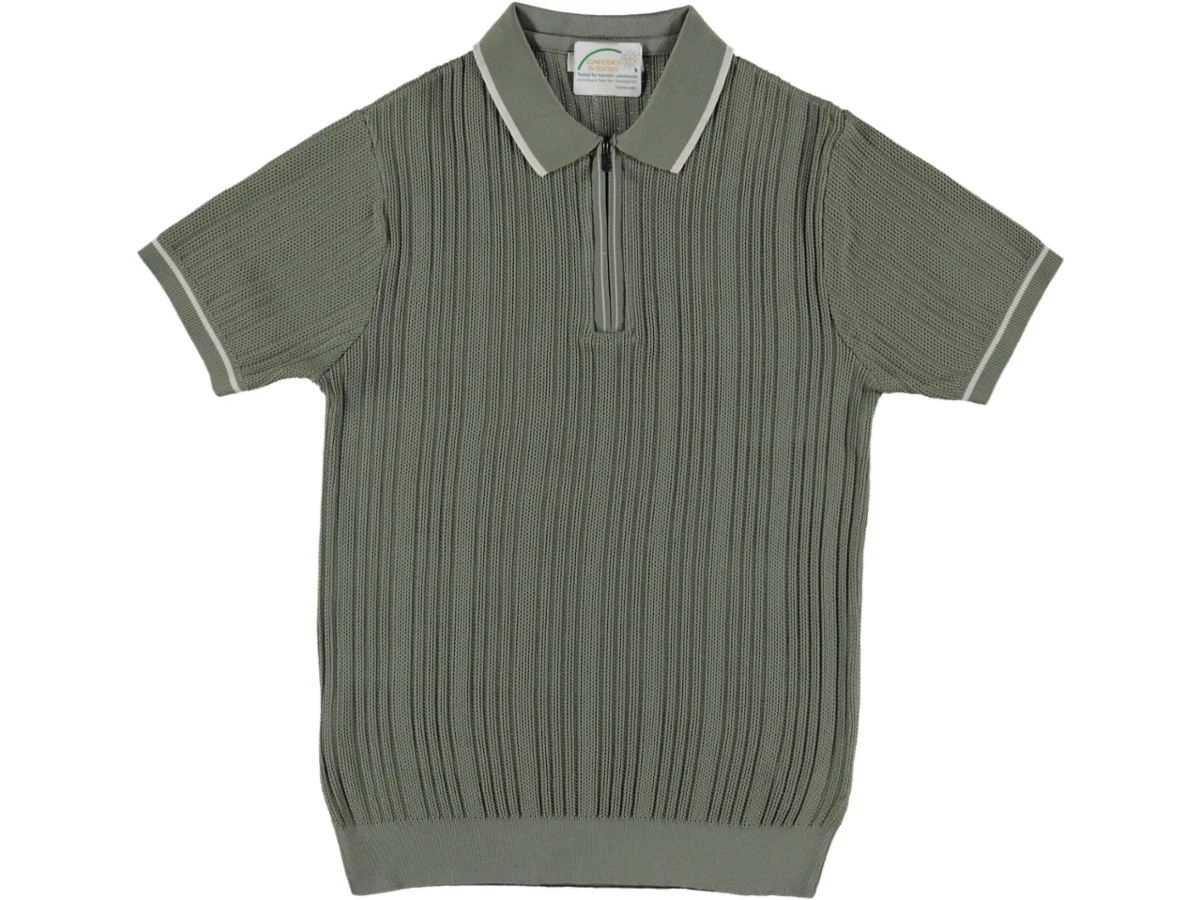 POLO YAKA FERMUARLI ERKEK TİŞÖRT S/XXL